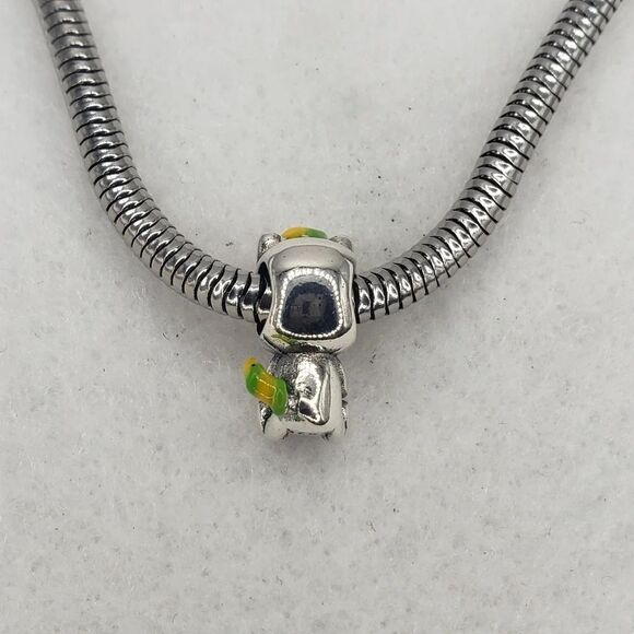 Sterling Silver 925 Unicorn Bracelet Charm Kawaii Japanese Pink Heart Jewelry - Picture 4 of 7